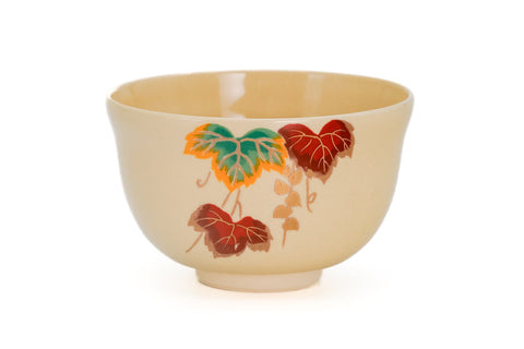 Ivy Leaves Kyō-yaki Chawan