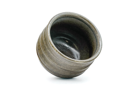 Japanese Teacup - Floral Green Spiraling Yunomi - 220ml