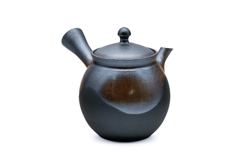 Tea Set - Metallic Glazed Teapot with Two Teacups