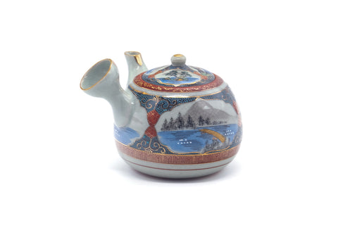 Japanese Kyusu - Scenic Kutani-yaki Teapot - 500ml
