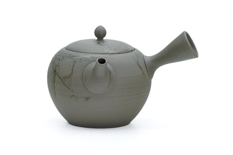 Grey Mogake Maru-gata Kyusu  - 300ml