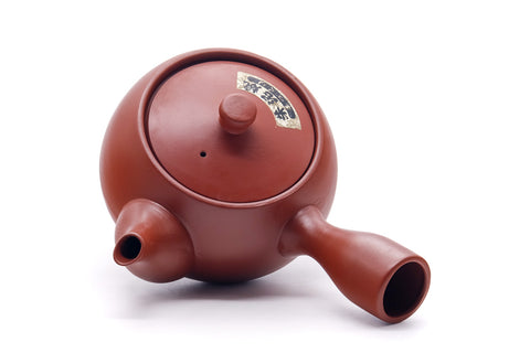 Japanese Kyusu - Engraved Tokoname Mesh Teapot - 350ml