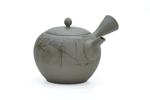 Grey Mogake Maru-gata Kyusu  - 300ml