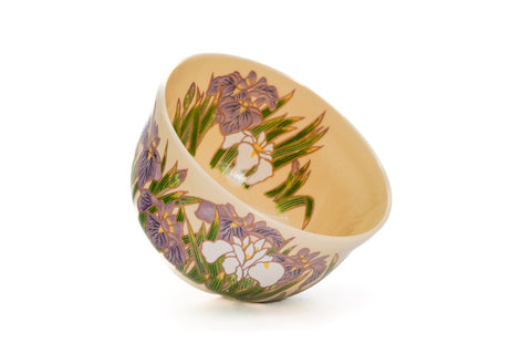 Irises Kyō-yaki Chawan
