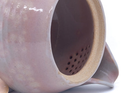 Japanese Tea Set - Pink Gohonte Hagi-yaki Kyusu with 5 Yunomi Teacups