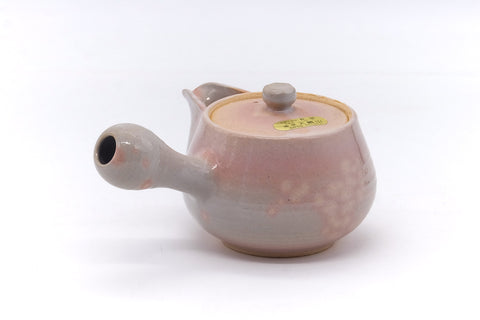 Japanese Tea Set - Pink Gohonte Hagi-yaki Kyusu with 5 Yunomi Teacups