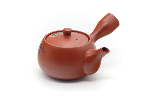Japanese Kyusu - Engraved Mesh Tokoname Teapot - 340ml