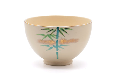 Japanese Matcha Bowl - Bamboo Kyo-yaki Chawan - 445ml