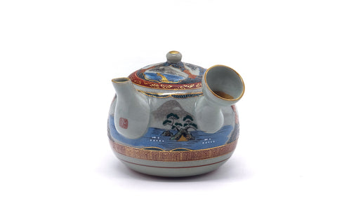 Japanese Kyusu - Scenic Kutani-yaki Teapot - 500ml