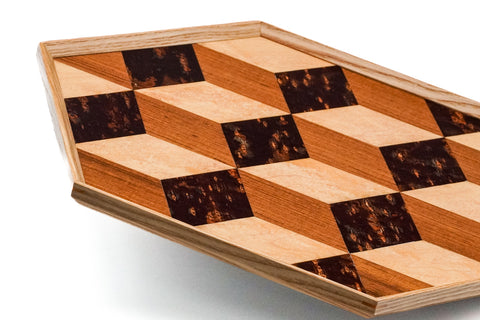 Kabazaiku Maru-bon - Trick Wooden Cherry Bark Tray