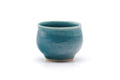 Tezumi — Japanese Teacup - Turquoise Blue Glazed Yunomi - 100ml — front view