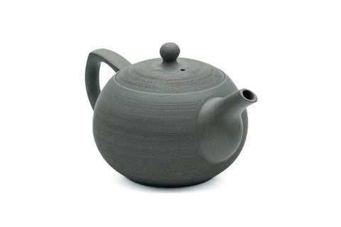 Ryokudei Pine Bark Tokoname Rear-Handled Teapot - 190ml
