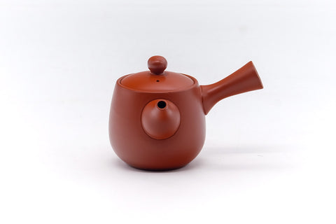 Japanese Kyusu - Small Tokoname Red Shudei Teapot - 125ml