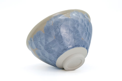 Icy Blue Hanakessho Crystal Glaze Tenmoku Chawan