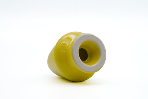 Yellow Seto-yaki Kusenaoshi - Matcha Whisk Shaper