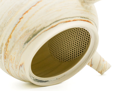 White Marbled Nerikomi Tokoname Tea Set