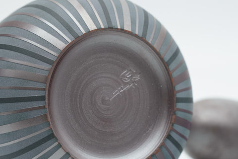 Purple Striped Banko-yaki Teapot - 250ml