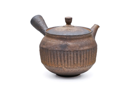 Kurokinsai Striped Tokoname Teapot - 250ml