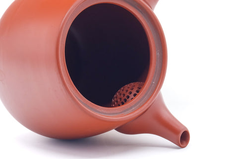 Japanese Kyusu - Small Tokoname Red Shudei Teapot - 125ml