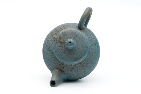 Blue Rear-handled Tokoname Teapot - 100ml