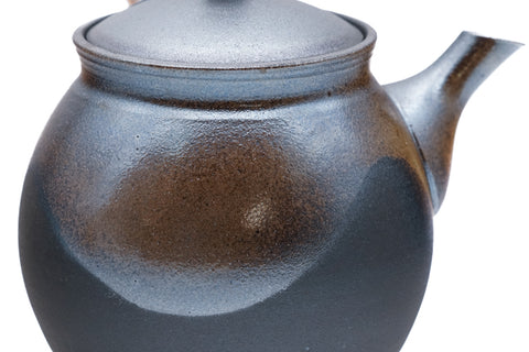 Tea Set - Metallic Glazed Teapot with Two Teacups