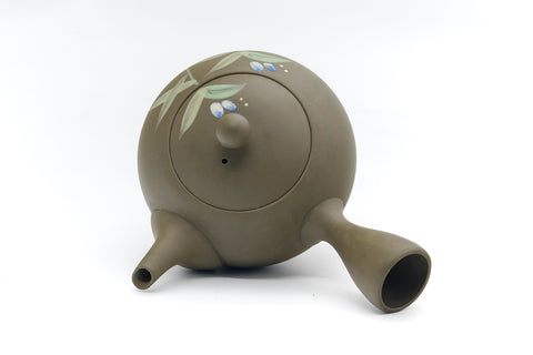 Japanese Kyusu - Floral Ryokudei Tokoname Teapot - 300ml