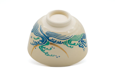 Crescent Moon Upon the Waves - Kyo-yaki Chawan