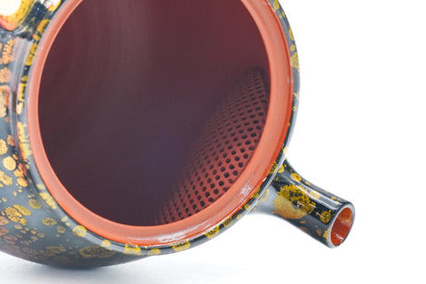 Black Gold Tenmoku Tokoname Rear-Handled Teapot - 200ml