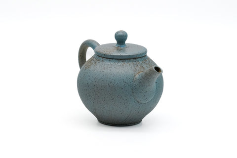 Blue Rear-handled Tokoname Teapot - 100ml