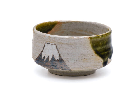 Mt. Fuji Ao-Oribe Chawan