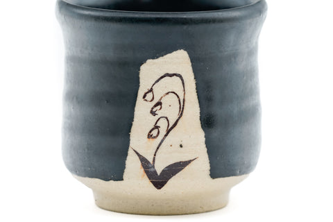 Lily of the Valley Kuro-Oribe Yunomi - 150ml