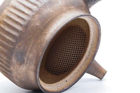 Kurokinsai Striped Tokoname Teapot - 250ml