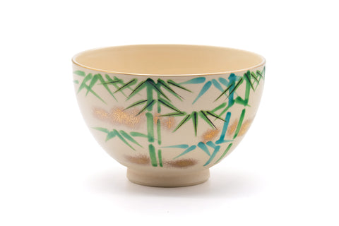 Japanese Matcha Bowl - Bamboo Kyo-yaki Chawan - 445ml