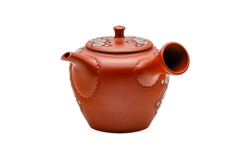 Double-Layer Plum Blossom Tokoname Teapot - 250ml