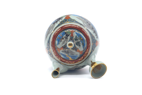 Japanese Kyusu - Scenic Kutani-yaki Teapot - 500ml