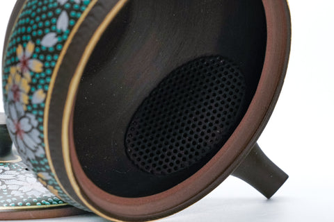 Hand-painted Kutani-style Sakura Tokoname Teapot - 150ml