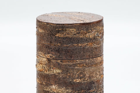 Kabazaiku Chazutsu -Unpolished Wooden Cherry Bark Tea Canister