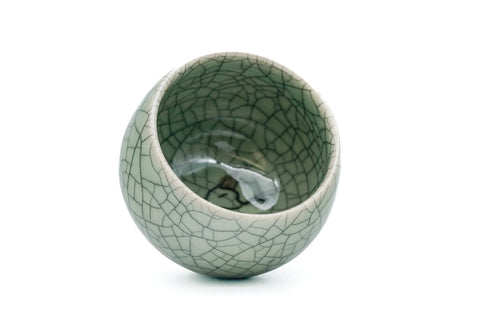 Japanese Teacup - Celadon Obori Soma-yaki Yunomi - 140ml