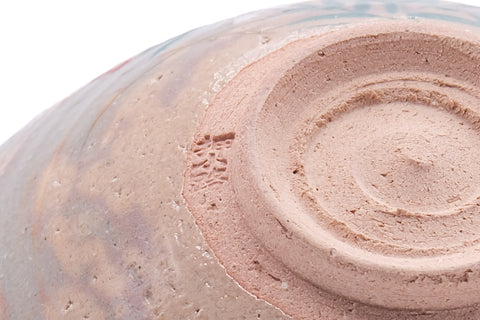 Japanese Matcha Bowl - Floral Hagi Hira-gata Chawan - 150ml