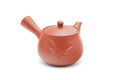 Tezumi — Japanese Kyusu - Bamboo Engraved Tokoname Teapot - 340ml — three-quarter view