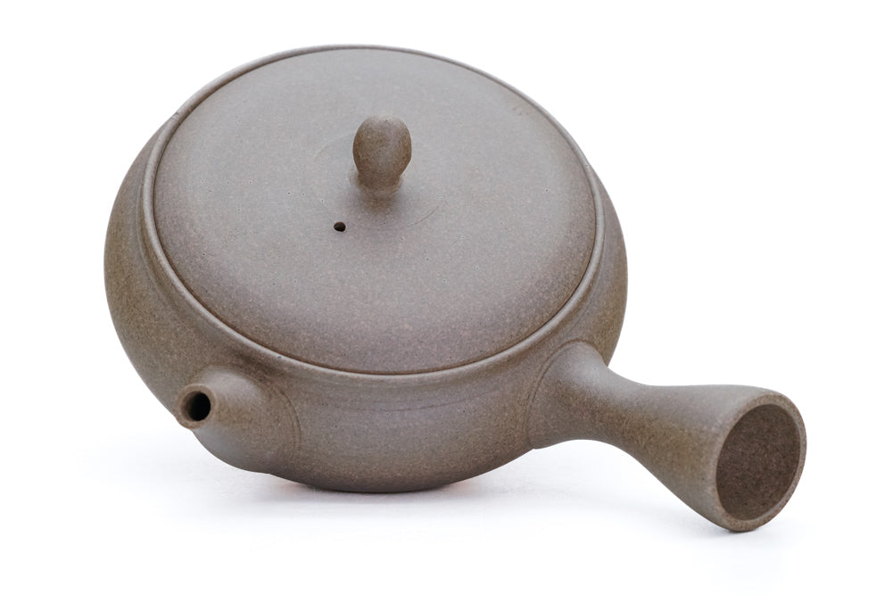 Gyokko Flat Yakishime Tokoname Teapot - Thumbnail 4