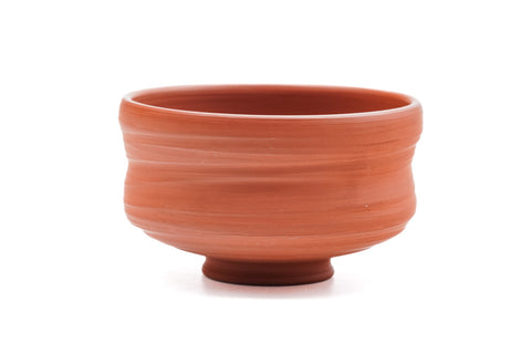 Japanese Matcha Bowl - Unglazed Tokoname Red Shudei Chawan