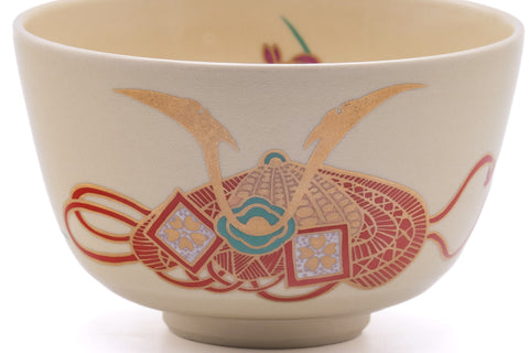 Japanese Matcha Bowl - Samurai Helmet Kabuto Kyo-yaki Chawan - 450ml