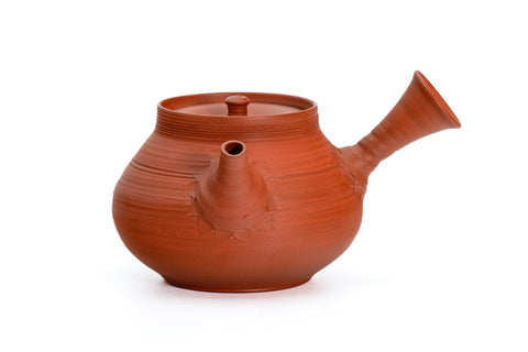 Hon-Shudei Hiranasu-gata Tokoname Teapot - 250ml