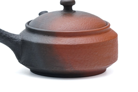 Black Red Textured Tataki Tokoname Teapot - 210ml
