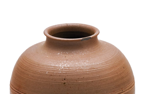 Japanese Chaire - 木村陶峰 Kimura Tōhō - Bizen-yaki Hidasuki Bunrin Tea Caddy