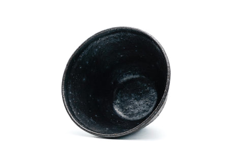 Matte Black Asagao-gata Yunomi - 60ml
