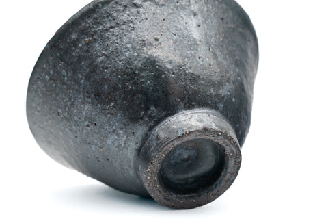 Matte Black Asagao-gata Yunomi - 60ml