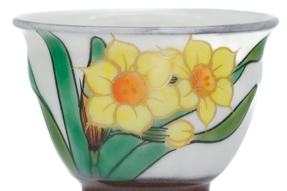 Touan Hand-painted Daffodil Senchawan - Thumbnail 3