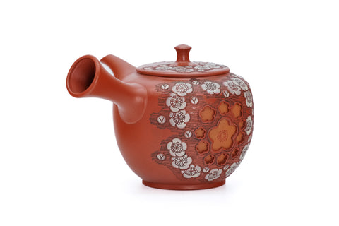 Double-Layer Plum Blossom Tokoname Teapot - 220ml